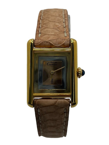 Montre Tank Must Vermeil Trinity 58 Facettes