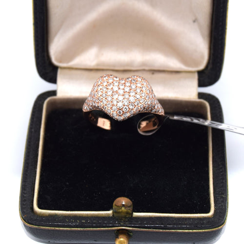 Bague 53 Bague Coeur en Diamant 58 Facettes