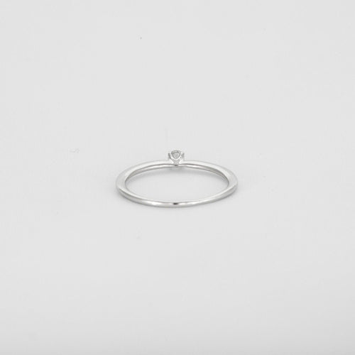 Bague 54 Solitaire en or blanc diamant 58 Facettes 3121288