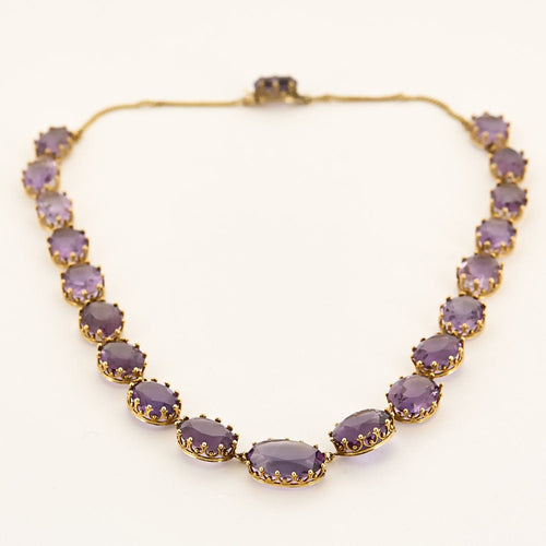 Collier Collier en or jaune et améthyste 58 Facettes CAS0189