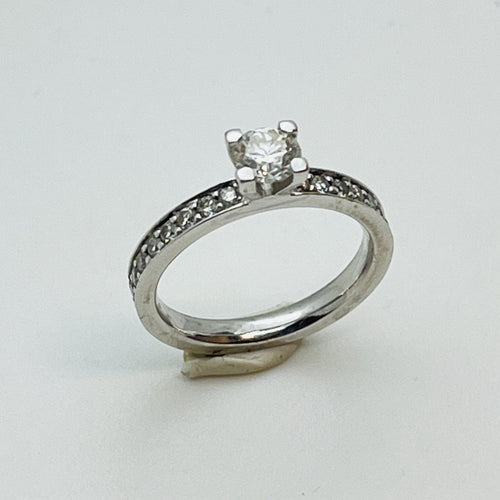 Bague 51 Bague or avec diamant solitaire 0,50ct 58 Facettes 20400000842