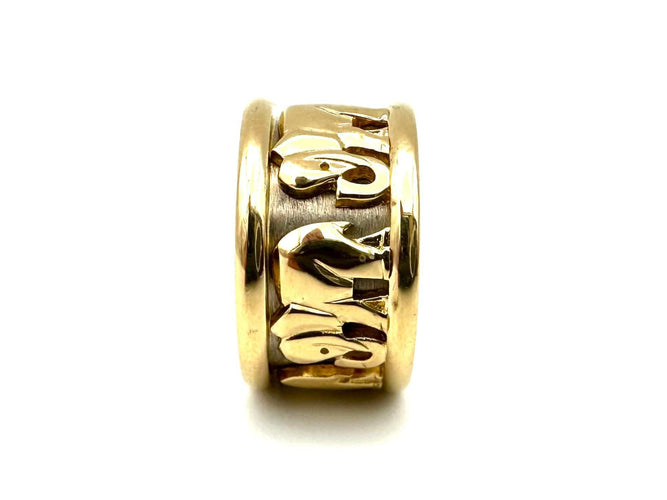 Bague 51 CARTIER. Collection "Pharaon", bague 2 ors 18K 58 Facettes