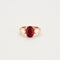 Bague Bague or rose avec tourmaline rubellite diamants 58 Facettes