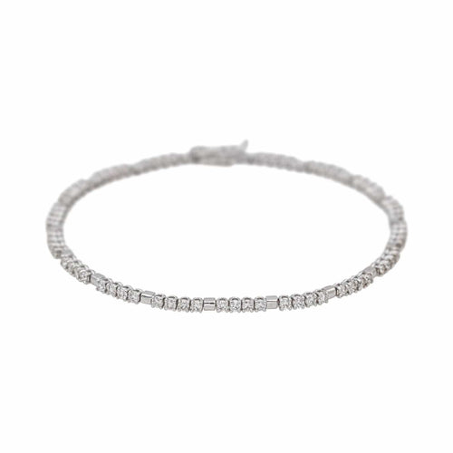 Bracelet Bracelet Tennis Or blanc Diamant 58 Facettes 4901431CN
