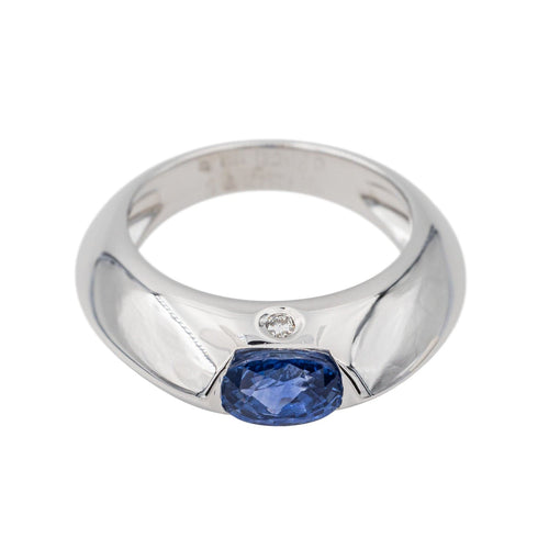 Piaget  Anello  Oro bianco Zaffiro, Diamante 