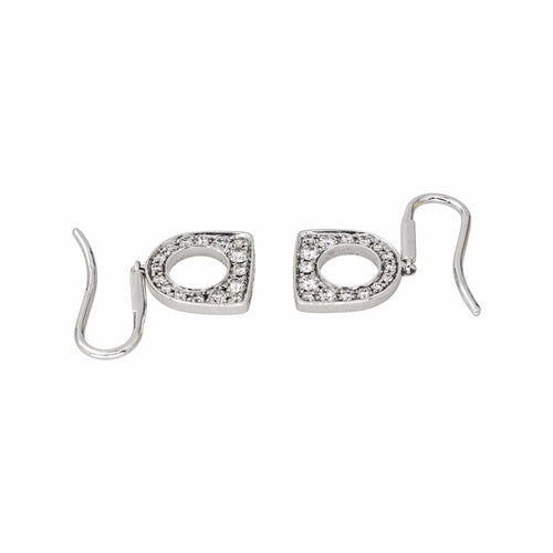 Boucles d'oreilles Fred Boucles d'oreilles Dormeuses Success Or blanc Diamant 58 Facettes 4600461RV