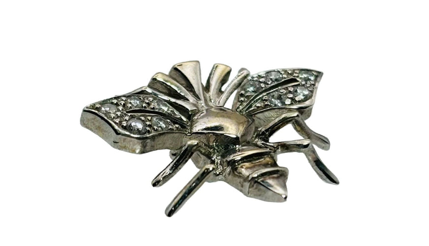 Pendentif Pendentif et broche design Fly avec diamants 58 Facettes 50199