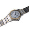 Montre Cartier Santos Round Octagon Date 2966 Large Octogonale Gold Stainless Steel 58 Facettes