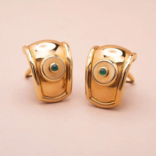 Clips Tabbah Suzanne or jaune 58 Facettes 762322