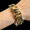 Bracelet Superbe bracelet « tank » en or rose et or jaune 18 carats, vers 1940 58 Facettes 7829 A