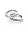 Boucles d'oreilles Boucles d'oreilles en or blanc 18 carats avec diamants 58 Facettes