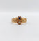 Bague 59 Bague toi et moi antique en or rose 18k perle et pierre bleue 58 Facettes A06505