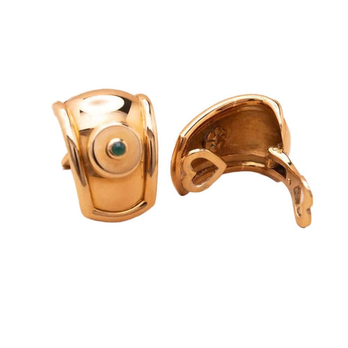 Clips Tabbah Suzanne or jaune 58 Facettes 762322