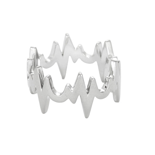 Bague 54 Lorenz Bäumer - le Battement de Coeur- Bague en or blanc 58 Facettes LOR4068