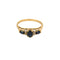 Bague 56 Bague or jaune, saphir et diamants 58 Facettes BEA3298
