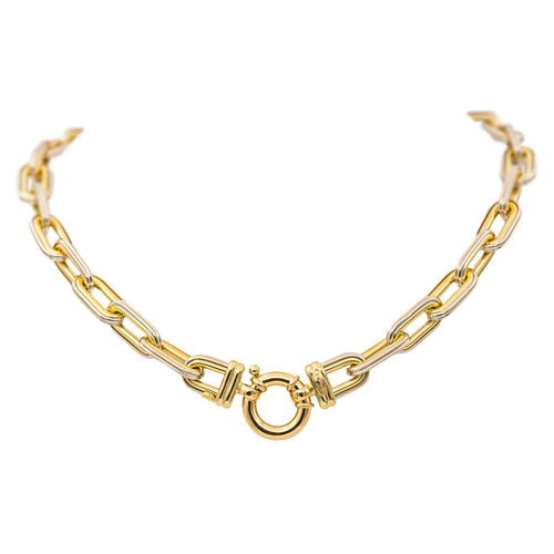 Colier din aur galben, aur alb 