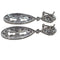 Boucles d'oreilles Boucles d'oreilles longues en or blanc et diamants 58 Facettes P199