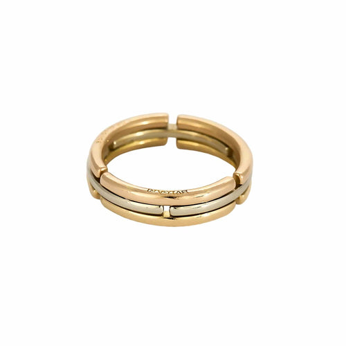 BULGARI - Two articulated three-gold rings 