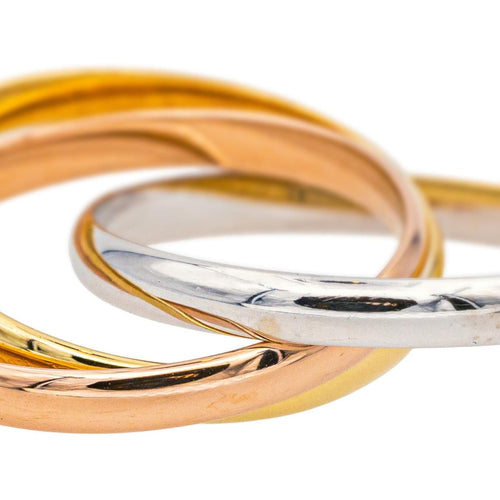 Bague 54 Cartier Bague Trinity Or rose, Or jaune, Or blanc 58 Facettes 4836932CN