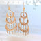 Boucles d'oreilles Boucles d'oreilles orientales pendantes or jaune 58 Facettes AA 1742