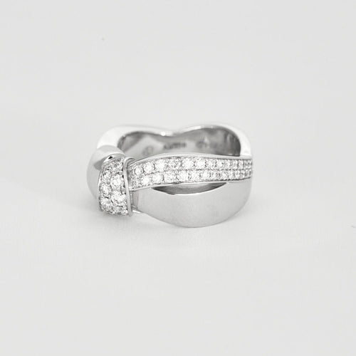 Bague 49 CHAUMET - Bague Liens Séduction en or blanc et diamants 58 Facettes