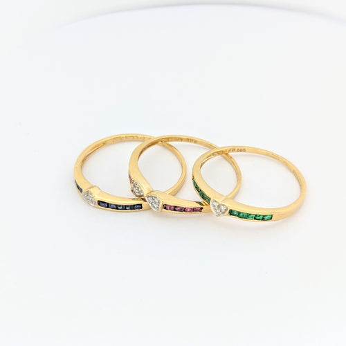 Bague 59 Bague trèfle en or jaune 58 Facettes 29580