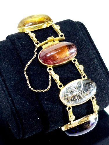 Bracelet Bracelet en or et pierres 58 Facettes