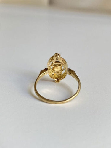 Bague 51 Bague ancienne tourbillon Belle Époque or jaune 58 Facettes