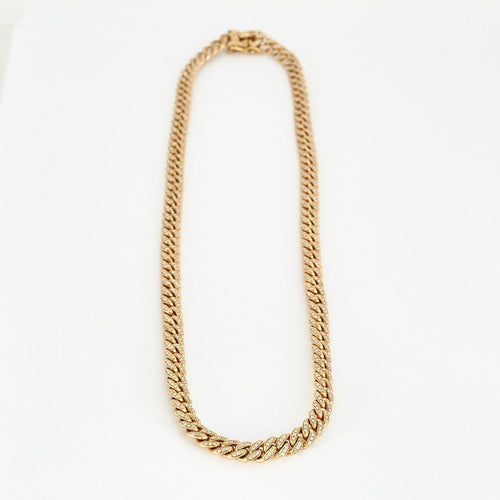 Collier Collier pavé de diamants or jaune 58 Facettes