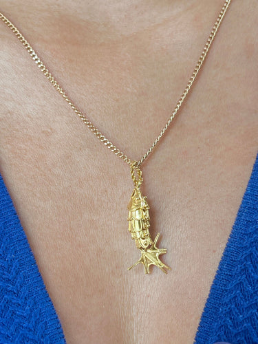 Pendentif Pendentif poisson articulé en or jaune 58 Facettes