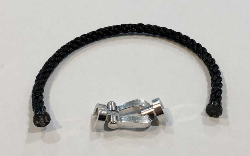 Bracelet FRED - Bracelet Force 10 or blanc et acier 58 Facettes