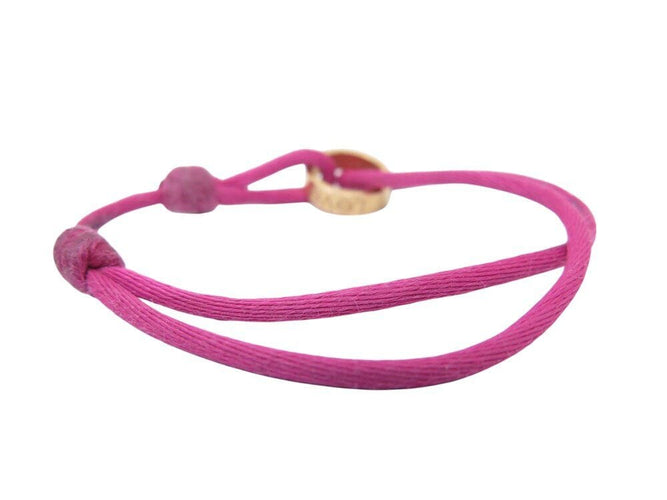 Bracelet bracelet CARTIER love anneau or rose sur cordon or rose 18k 13-24cm boite 58 Facettes 266940