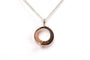 Pendentif Pendentif contemporain or rose, diamants 58 Facettes 21750