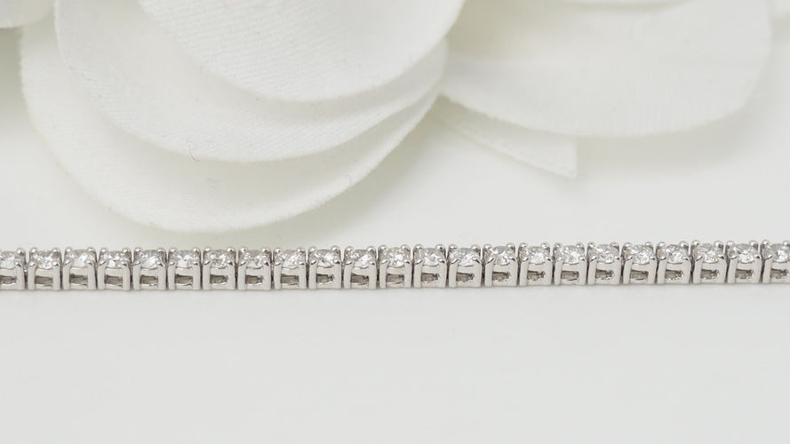 Bracelet Bracelet rivière en or gris et diamants 2,04cts 58 Facettes 31633