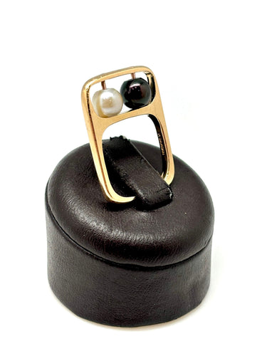 Bague 52 PIERRE CARDIN - BAGUE VINTAGE TOI ET MOI 58 Facettes M8620