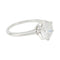 Bague 53 Solitaire platine et diamant, 2,23 carats. 58 Facettes 31441