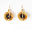 Boucles d'oreilles Boucles d'oreilles or jaune et disques en onyx 58 Facettes SQ9511654