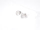 Boucles d'oreilles Boucles d'oreilles en or blanc avec un diamant taille brillant en forme de cœur 58 Facettes 2096