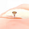 Bague 56.5 Bague Citrine Ambrée en solitaire Or Jaune 18 K 58 Facettes AA 1681