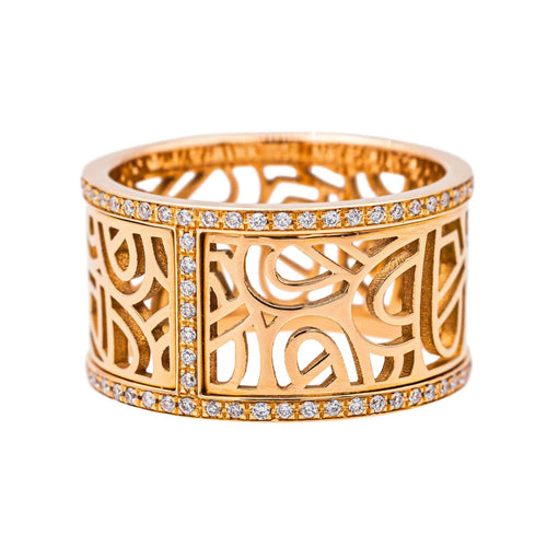 Bague 54 Poiray Bague Cœur fil Or rose Diamant 58 Facettes 4160472RV