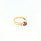 Bague 53 Bague or jaune, rubis, diamants 58 Facettes 30596