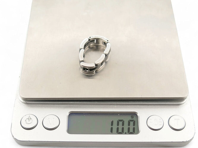 Bague 53 bague CHANEL ultra j2636 t53 en or blanc 18k & ceramique noire black 58 Facettes 270291