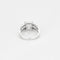 Bague 54 Bague solitaire en or blanc sertie d'un diamant taille princesse de 3,02 carats 58 Facettes