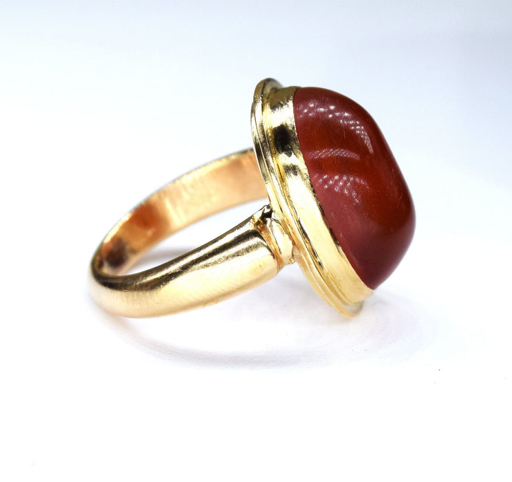 Bague 50 Bague or jaune ambre 58 Facettes