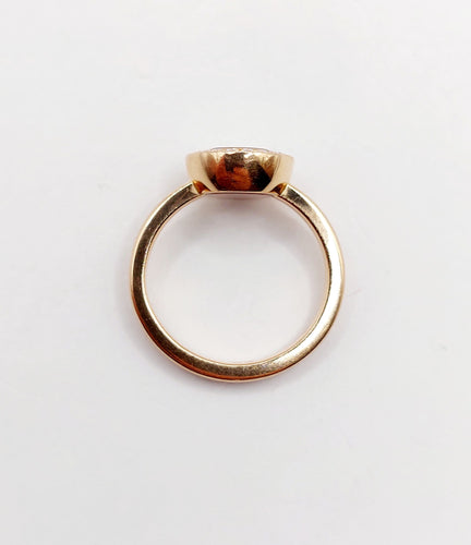 Bague 48 Chopard - Bague Happy Diamond pavée de diamants en or rose 18k 58 Facettes A06339