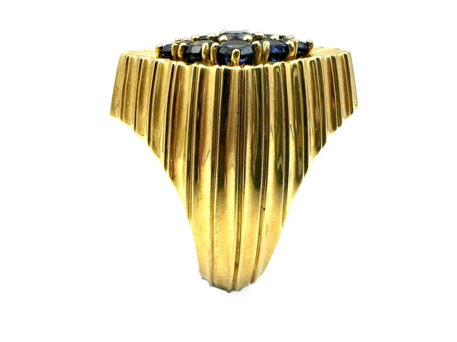 Bague 56 PIAGET - Bague vintage or jaune et saphir 58 Facettes