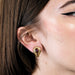 Boucles d'oreilles CHAUMET - Boucles d'oreilles vintage or jaune diamants rubis tourmalines 58 Facettes 96