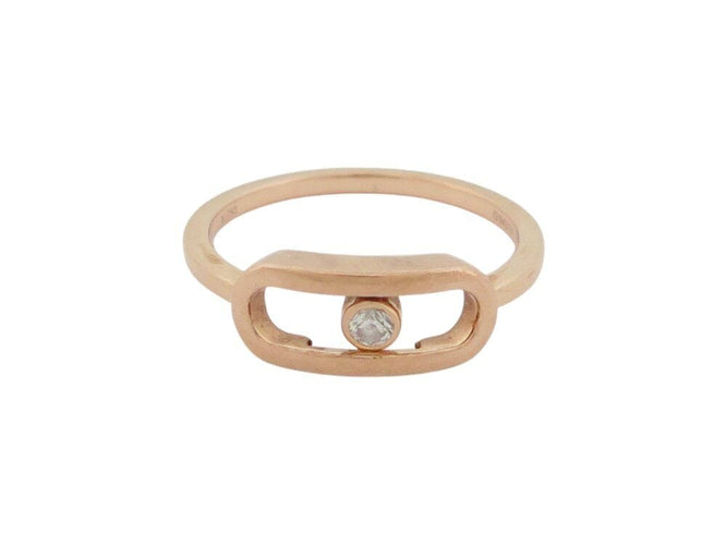 Bague 52 bague MESSIKA move uno gm 12390-pg t52 diamant 0.06ct en or rose 18k 58 Facettes 269167