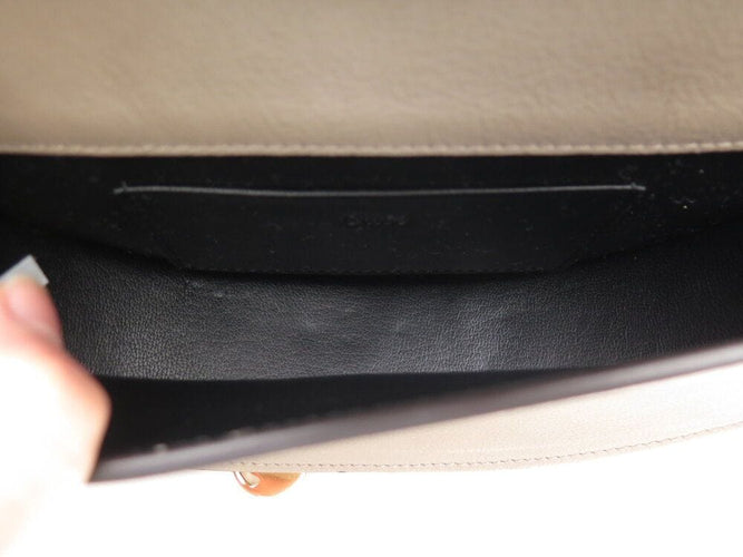 Bracelet sac a main CHLOE minaudiere bracelet nile bandouliere cuir gris bag 58 Facettes 268383