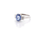 Bague 53 Bague saphir non chauffé de 4,22cts  et diamants 58 Facettes 27221-27420-27619